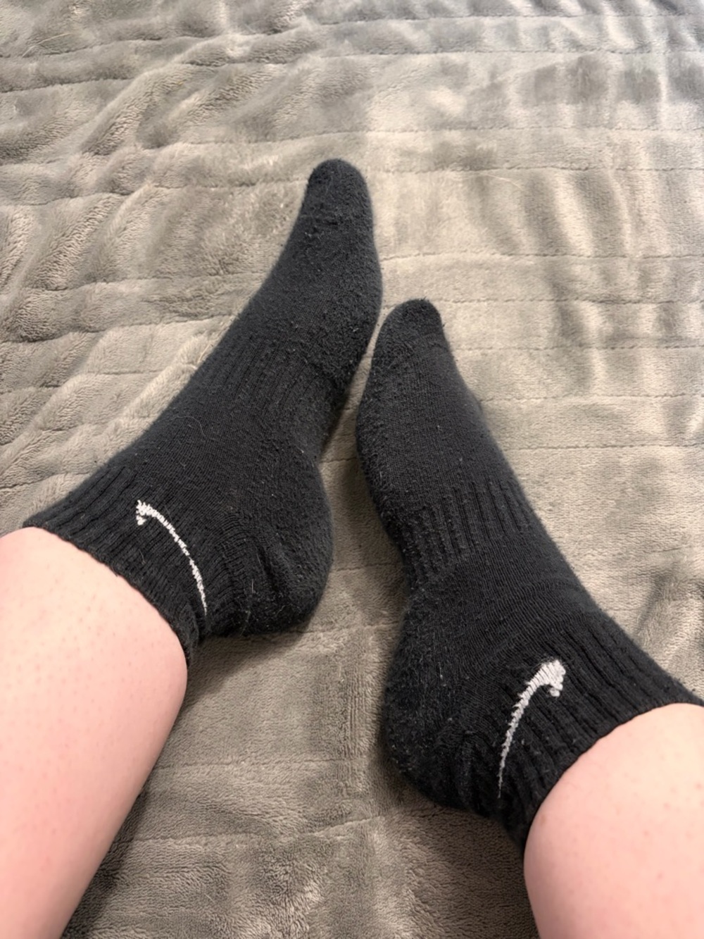 Pre-loved black nike ankle socks
